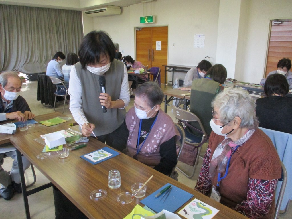 11月『ちぎり絵教室』の画像2