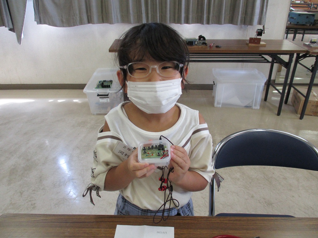 完成したラジオに満足！の画像
