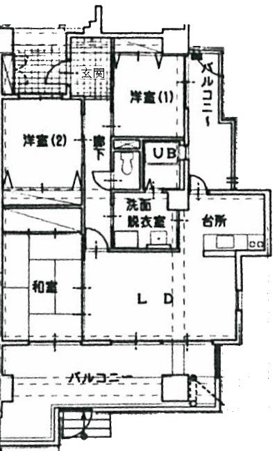波野団地住宅間取り