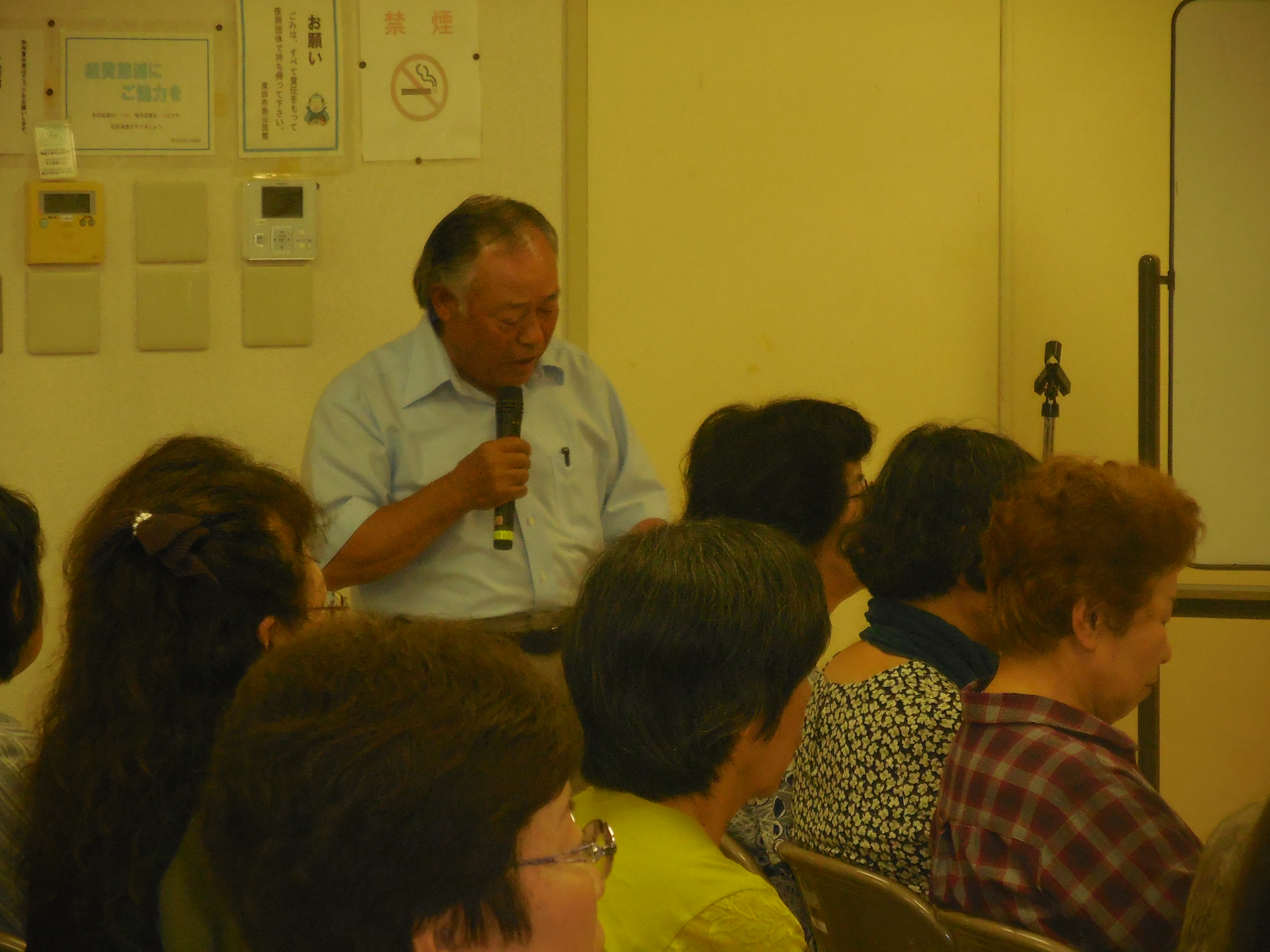 お礼の言葉　高下自治会長