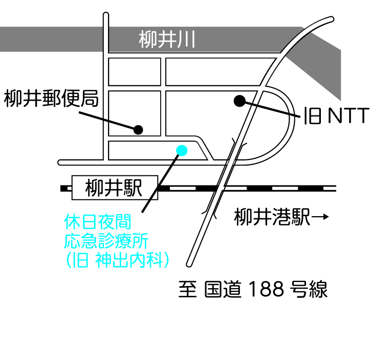 休日夜間応急診療所の場所の画像