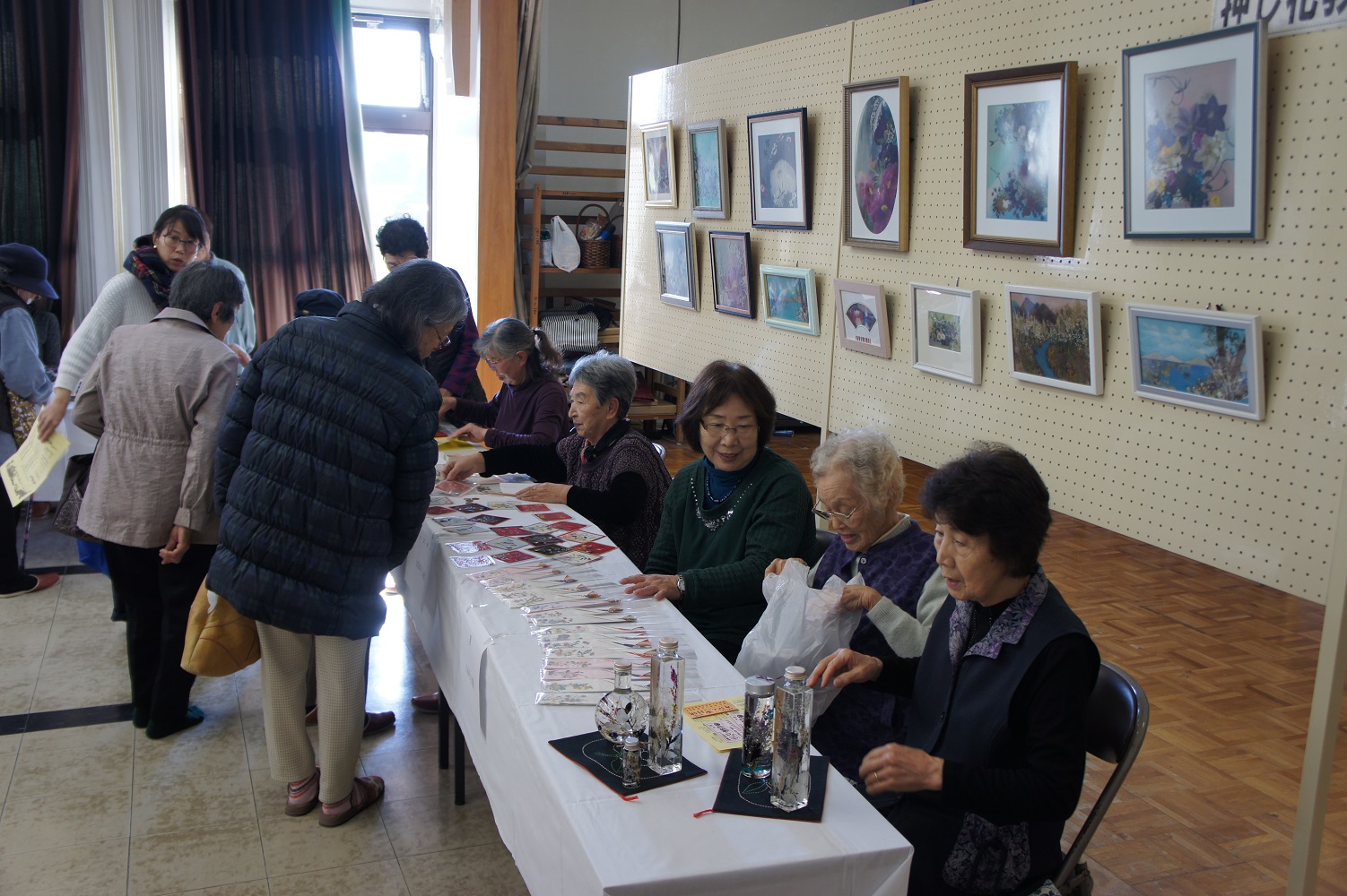 押し花教室展示写真