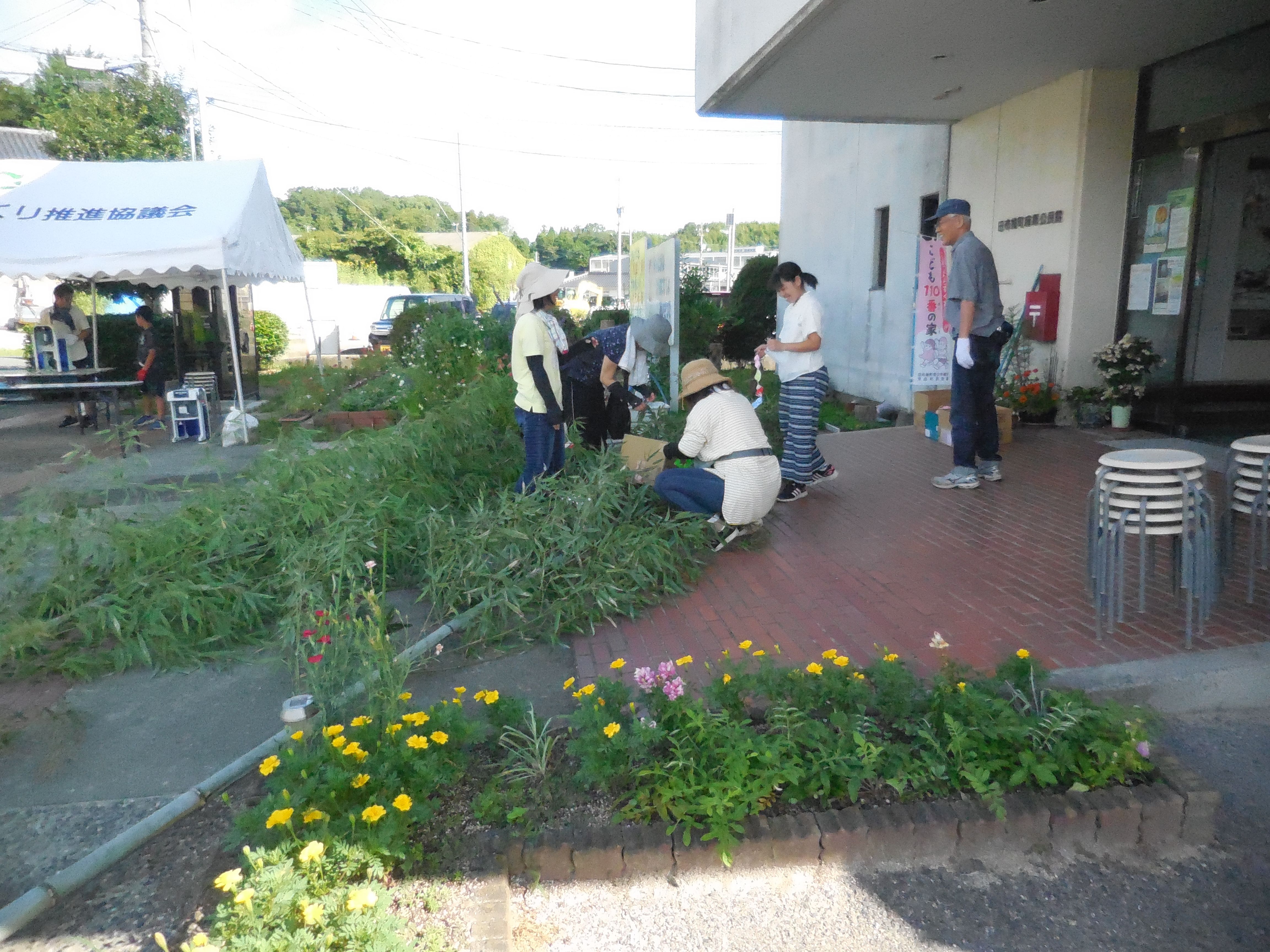 盆踊り大会準備写真の画像2
