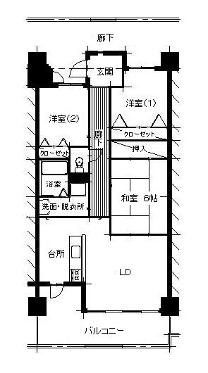 波野団地南住宅の間取り画像