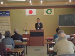祝辞の様子