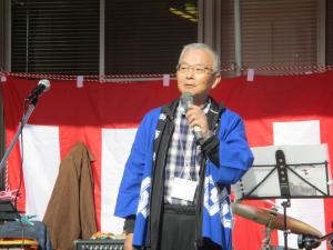 公民館まつり実行委員長挨拶　要田俊彦さん
