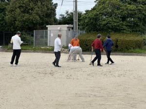 グラウンドゴルフ試合の様子