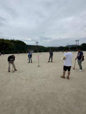 グラウンドゴルフ試合の様子